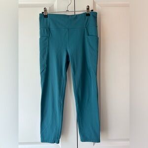 Athleta Girl High Rise Stash Your Treasures Capri Teal (Size XXL/16)